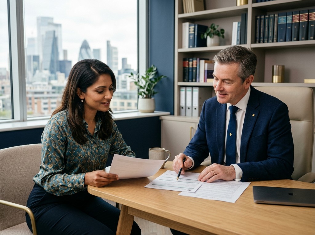 Bluewater Law Solicitors team advising a client